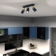 lafabryka.pl Lampa sufitowa JOKER NAVY BLUE/GOLD 3xGU10 MLP7724 Milagro